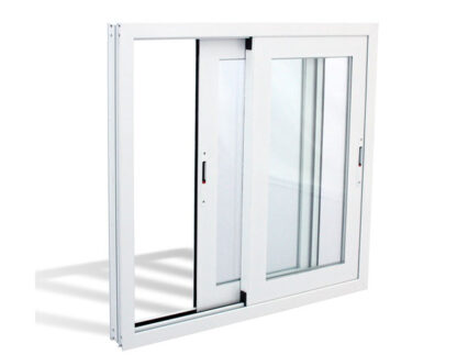 Ventana aluminio blanco corrediza sin reja