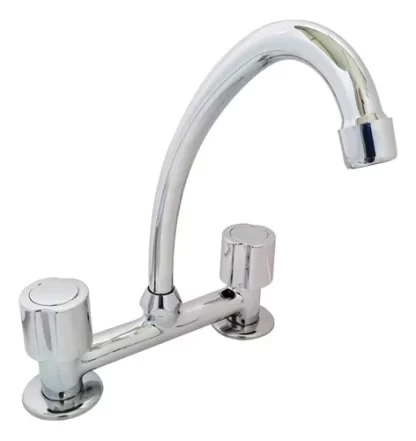 Griferia Aqualaf Akumal cocina sobremesada cromo